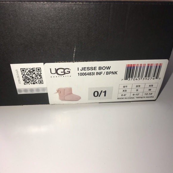 Baby Authentic girl Infant UGGs boots Light Pink, size 0/1 (0-6 months) - Picture 7 of 8